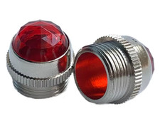 X1 BOUTON JEWEL ROUGE FENDER POUR AMPLI TYPE FENDER  / X1 RED LAMP JEWEL AMP