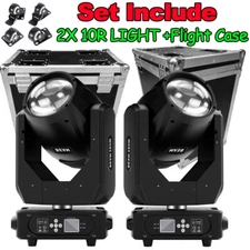 Holdlamp 2Pcs 280W 10R Beam Moving Head Light w/Flightcase RGBW Gobo Spot Stage