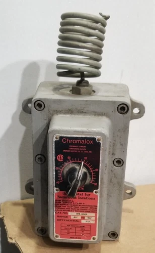 Chromalox EMERSON WR-80EP 40-90°F Explosion Proof Thermostat - Recovered Working
