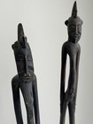 African hand carved wooden statues 68 Inch Tall Male And Female *Local Pickup ! — photo 2