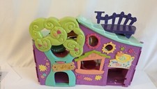 Vintage 2007 Littlest Pet Shop LPS Purple Club Tree House Play Set Swing Hammock