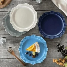 Mino Ware Vintage Style Dessert Plate 17.7cm Handcrafted Ceramic Tableware