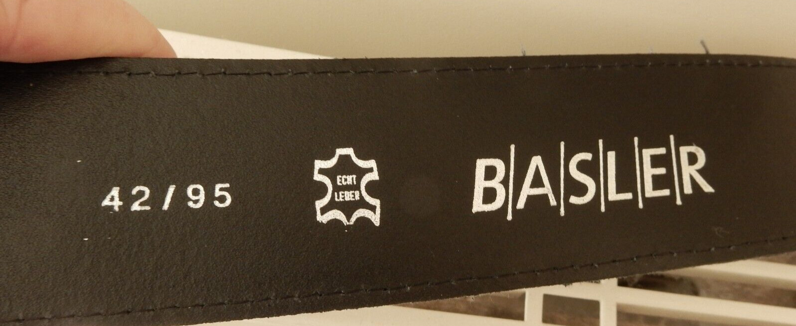 Basler Wide Belt Leather Tooled Python Waist 34"-… - image 11