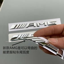New Amg Emblem Chrome Rear Trunk Letter Logo Oem 3d Badge For Mercedes 2017