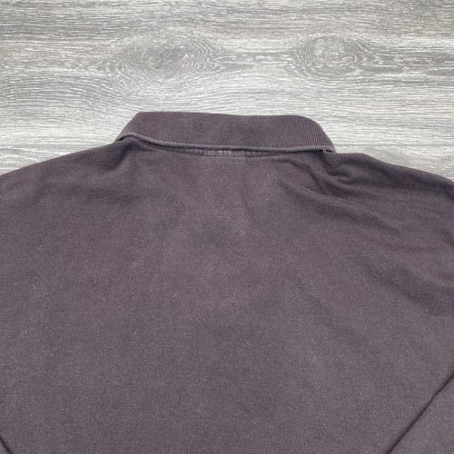Lacoste Classic Long Sleeve Polo Shirt Mens 8 Brown Embroidered Crocodile Logo - 第 10/13 張圖片