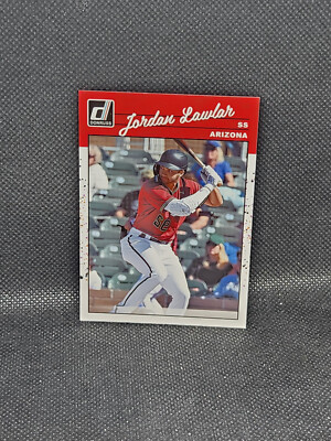 2023 Donruss #244 Jordan Lawlar REVERSE IMAGE VARIATION SP (E13)