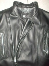 Versace Herren Jacke Lederjacke Biker Jacke Rock Jackett Italy Echtleder L 52 54
