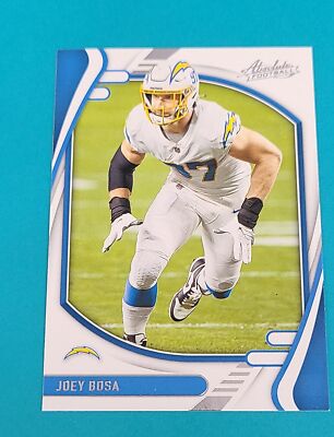 2021 Panini Absolute #75 Joey Bosa Football Card - Bargain Bin 50% Off 6+ 1C