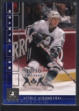 VITALY VISHNEVSKI 2001/02 BAP MEMORABILIA FALL EXPO EMBOSSED SP #10/10