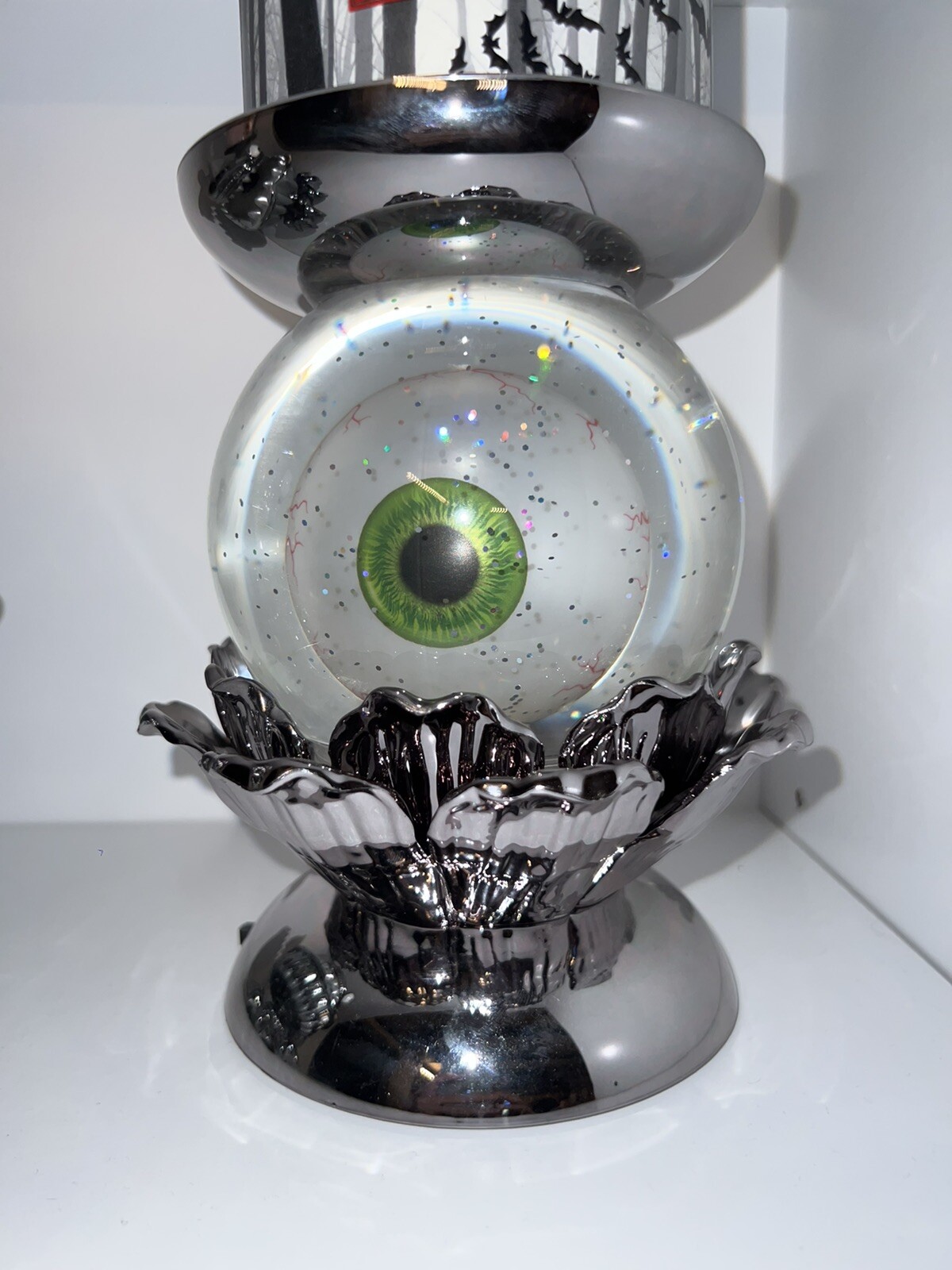 Bath and Body Works Glitter Halloween Eyeball globe candle holder eBay