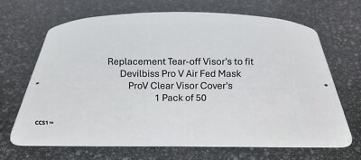 Ersatz Devilbiss PROV 600 (1 50er Pack) Abreißvisier passend für ProV