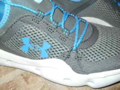 New Under Armour Micro G Kilchis Men's 8.5 M Fishing Shoe Black-Blue MSRP $80