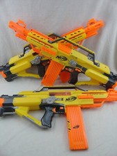 3 NERF N-Strike Stampedes ECS Full Auto Dart Blaster Tested And Working W Mags