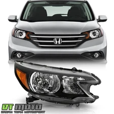 For 2012 2013 2014 Honda CR-V CRV Black Headlight Headlamp Right Passenger Side