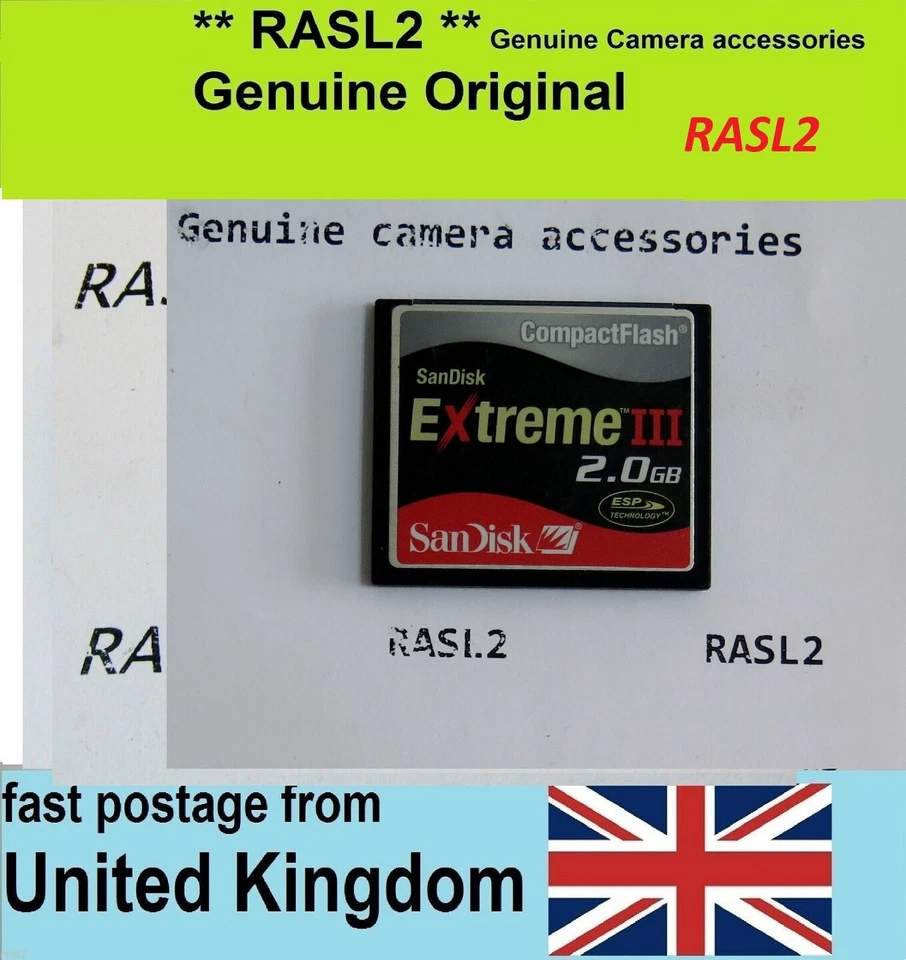 2 GB CF Compact Flash Memory Card For Digital Camera Canon EOS Nikon D70,Olympus - Image 4 of 4