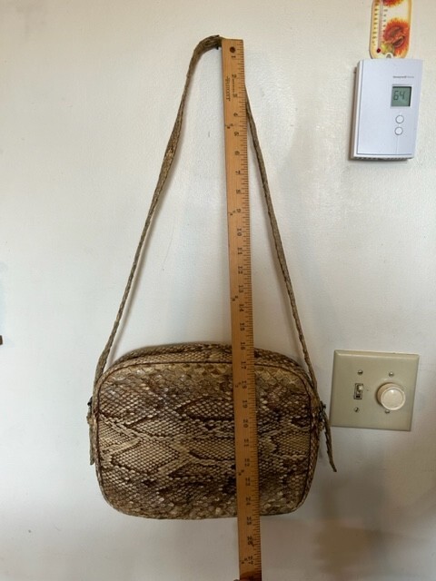 Genuine python purse/bag. Unique custom made genu… - image 3