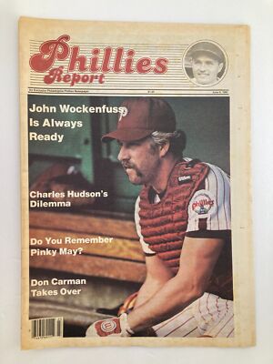 Philadelphia Phillies Report Newspaper June 6 1985 MLB Phils John Wockenfuss
