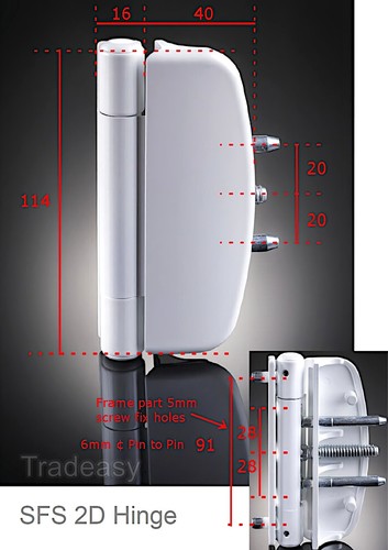 SFS Door Hinge Covers INTEC 2D Barrel uPVC pvcu Caps Replacement PVC plastic - Picture 3 of 27