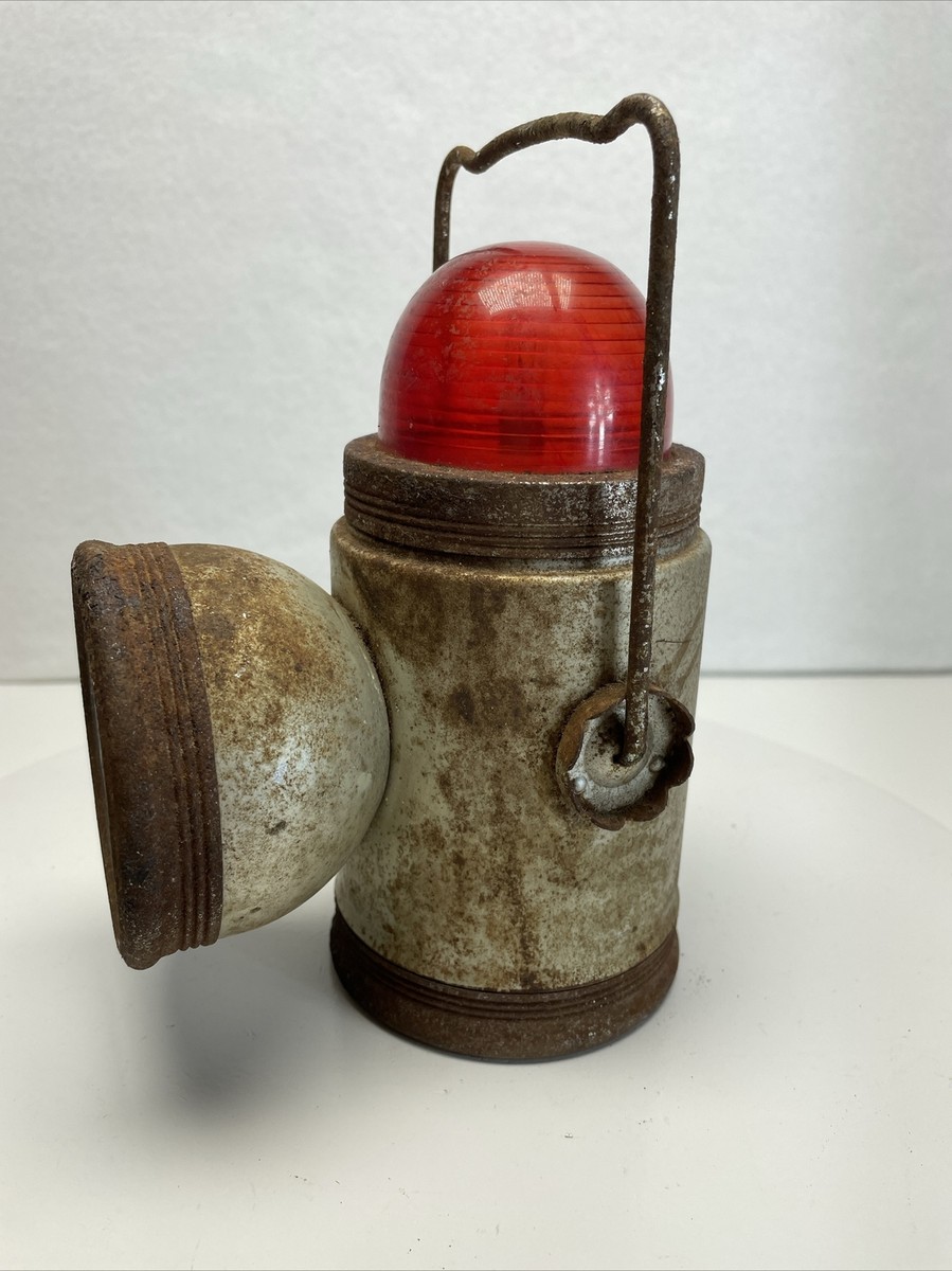 Vintage STELLAR Flashlight/ Railroad Lantern: 1940's Made in Hong