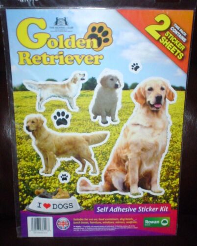 Golden Retriever Dog Stickers Kennel Club - Afbeelding 1 van 1