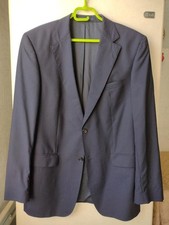 Men Loro Piana Blazer Navy Wool 52