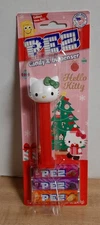 2025 Christmas Hello Kitty Pez ~ New Kitty with Green Bow ~ Mint on Card 