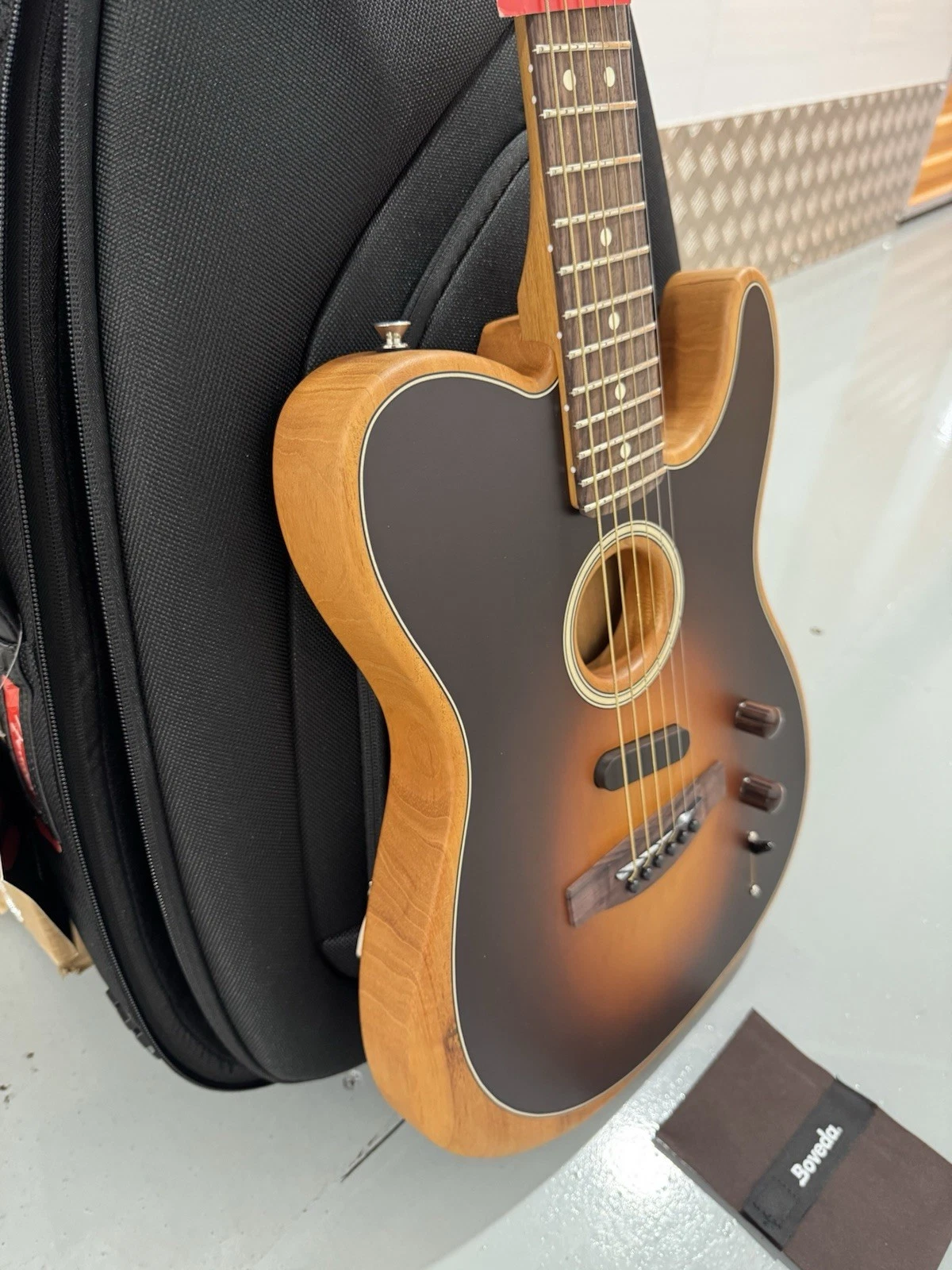 Fender Acoustasonic Player Telecaster Shadow Burst Guitar Brand New In Box 3