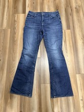 Chico s Bootcut Jeans 1R Or Sz 8 Medium Wash Blue Denim