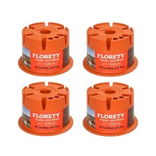 Trailer Jack Block 4 Pack, Heavy Duty RV Jack Blocks-8''Height 10,000 lbs Cap...