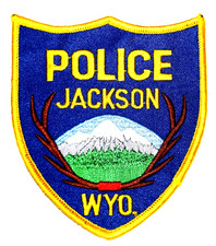 JACKSON – POLICE - WYOMING WY Sheriff Police Patch SNOWCAPPED MOUNTAINS