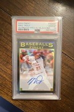 2024 Topps Finest - 1993 Finest Prototypes Autographs Mike Trout Black 7/10