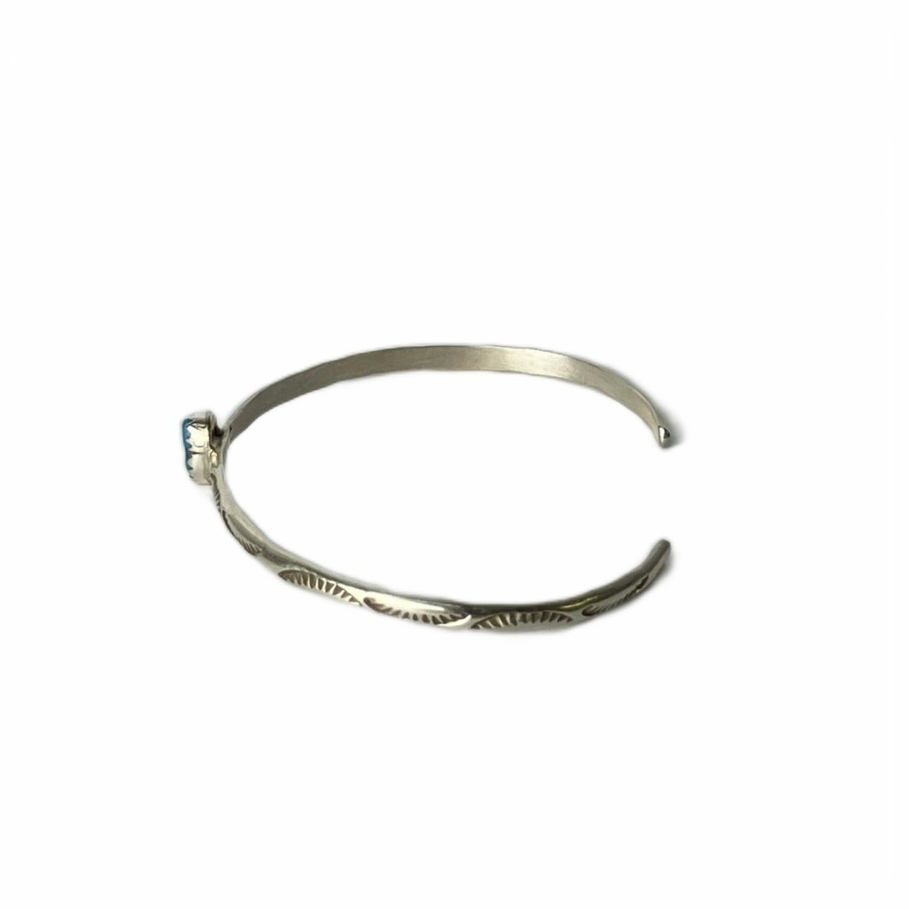 Sterling Silver Bangle USA Stampwork Engraved Jew… - image 3