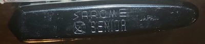 Scripto Sarome Senior Lighter Made in Japan Black & Silver Art Deco
