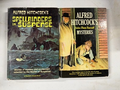 Alfred Hitchcock Books Spell Binders & Suspense & Solve-Them-Yourself Mysteries