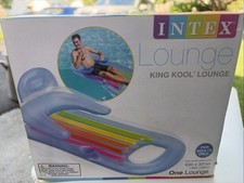 Intex 58868EP Floating Inflatable Recliner Raft Swimming Pool Lounge Chair NEW