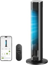 MORENTO Tower Fan for Bedroom, 36" Smart Standing Fan with WiFi APP Voice Cont