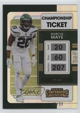2021 Panini Contenders Championship Ticket /99 Marcus Maye #77 wq8