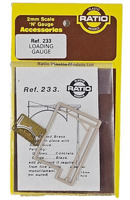 Ratio Plastikmodelle Spur N Ref Nummer 233 2mm Maßstab Ladespur Dichtung eingetütet.