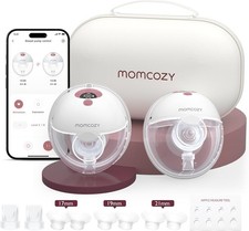 Momcozy M5 Smart Wearable Breast Pump 2-Pack App Controlled New- Open Box.