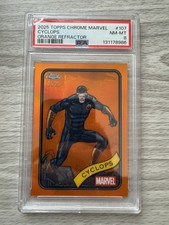 2025 Topps Chrome Marvel Cyclops /25 Orange Refractor #107