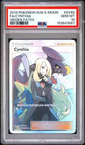 PSA 10 Cynthia SV82/SV94 Hidden Fates POKEMON