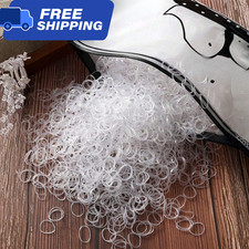Hair Rubber Bands 500Pcs Small Mini Elastic Braids Plaits Girls Women Kids Set