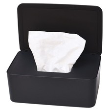 Diaper Wipes Dispenser, Tissue Storage Box Case, Wet Wipe Dispenser Black