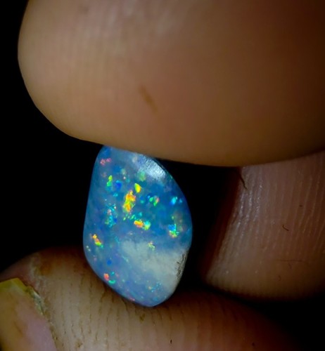 Huge Australian Black Opal Doublet 3.59ct Lighting Ridge Rare Pinfire Pattern✨️ - Picture 3 of 9