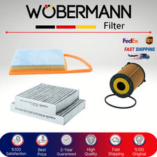 WOBERMANN Filter Kit Citroen C3 1.4 HDi E5 11-16 Oil Air Fuel 3PC Service Set
