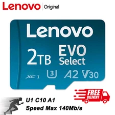 Lenovo 2TB Memory SD Card 1TB 512GB 256GB A2 U3 Micro TF SD Card 128GB US