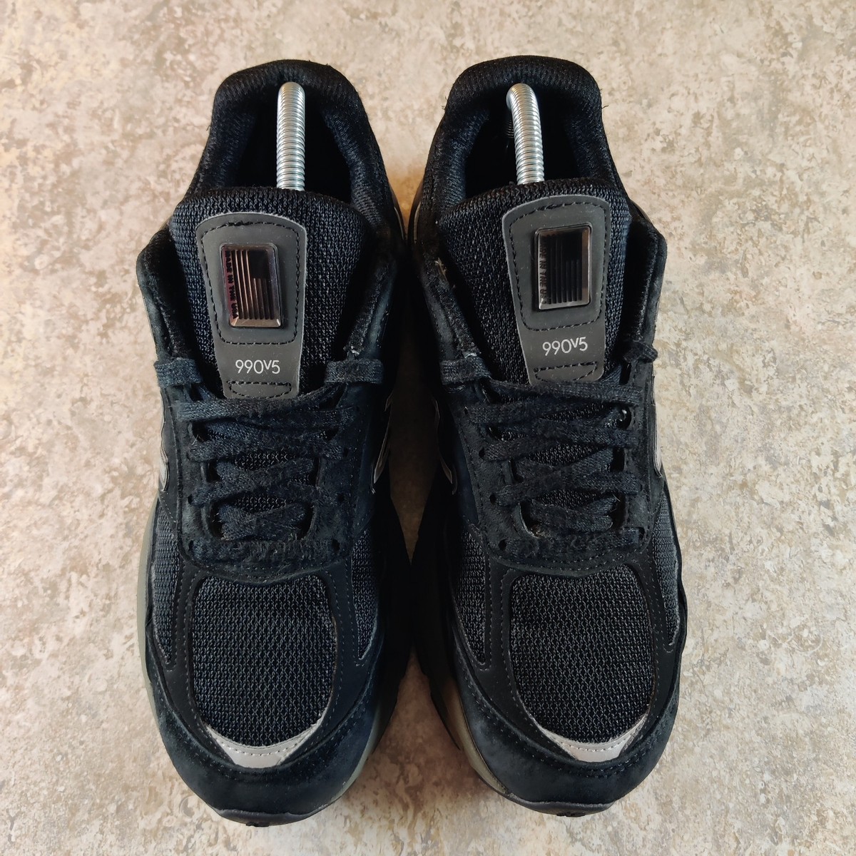 Size 9.5 - New Balance 990v5 Made In USA Black W for sale online