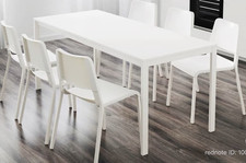 IKEA VANGSTA White Extendable Rectangular Dining Table 120-180 x 75 cm