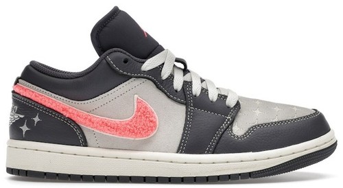 Nike Air Jordan 1 Low Basketball Sneaker Shoes NEW Graphite Punch