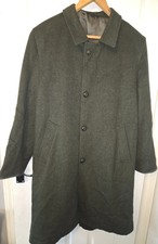 Vintage 1980's Tryolean Loden Coat Cashmere & Loden Wool Blend Innsbruck Size 50
